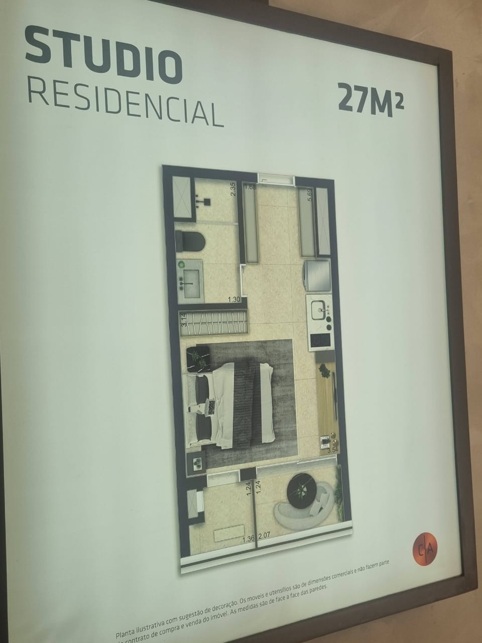 Apartamento à venda com 1 quarto, 27m² - Foto 11