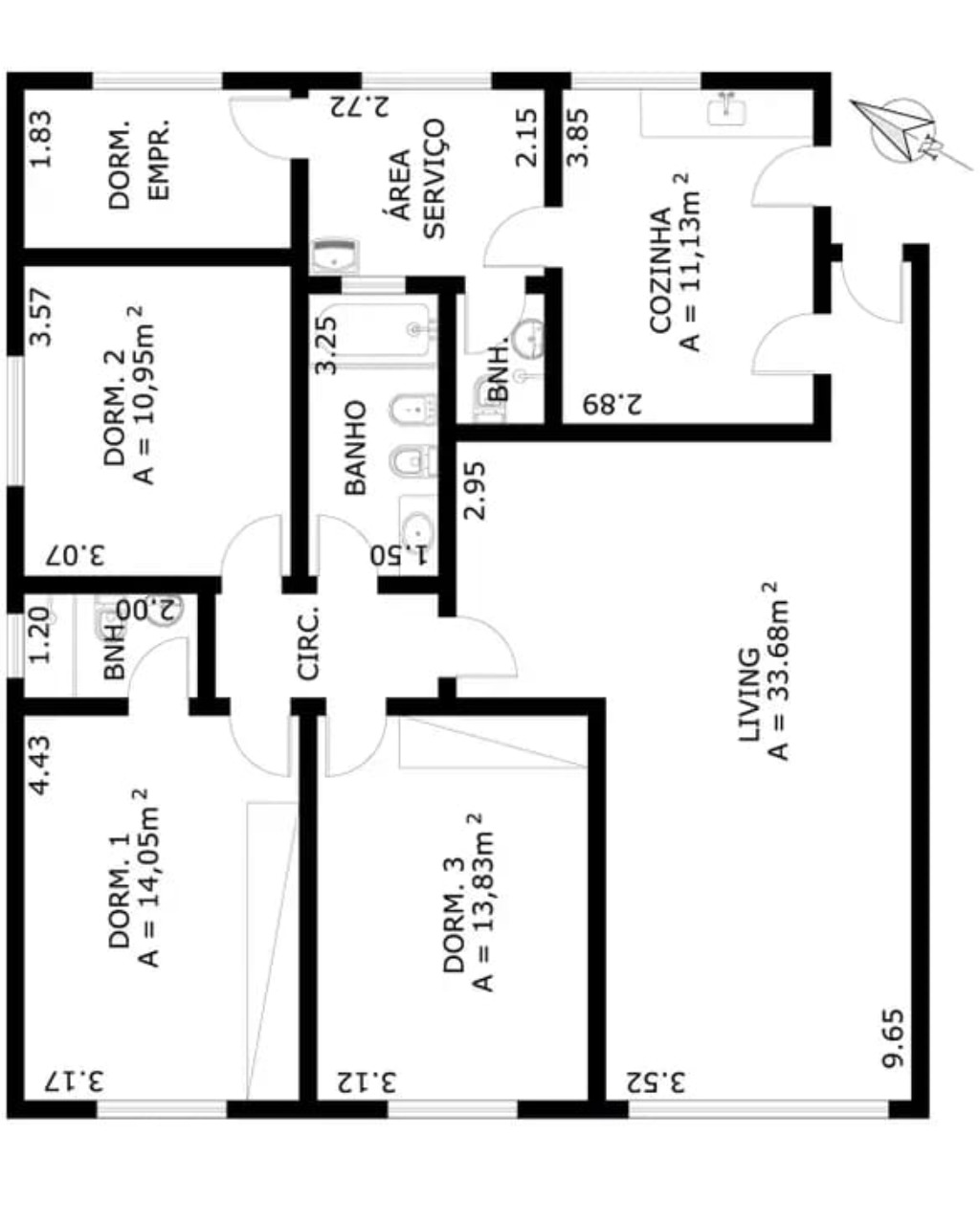 Apartamento à venda com 3 quartos, 123m² - Foto 7