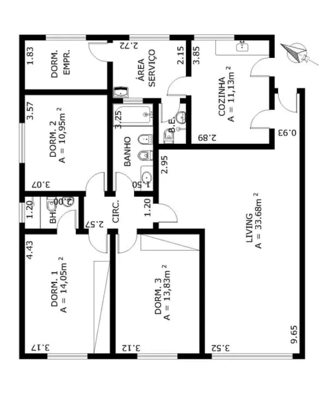 Apartamento à venda com 3 quartos, 123m² - Foto 8