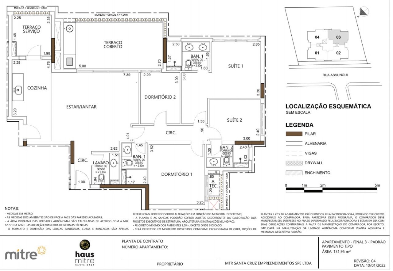 Apartamento à venda com 4 quartos, 132m² - Foto 2