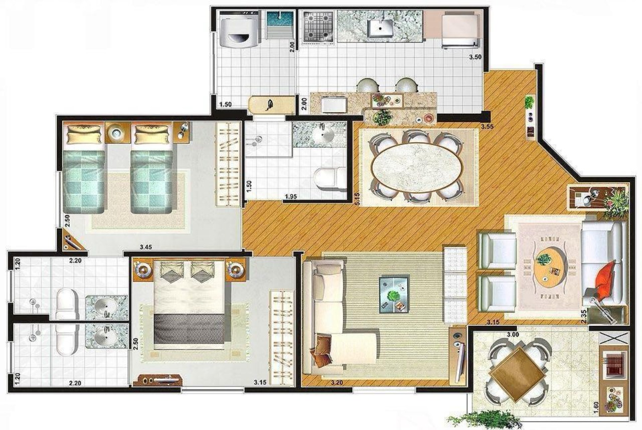 Apartamento à venda com 2 quartos, 71m² - Foto 3