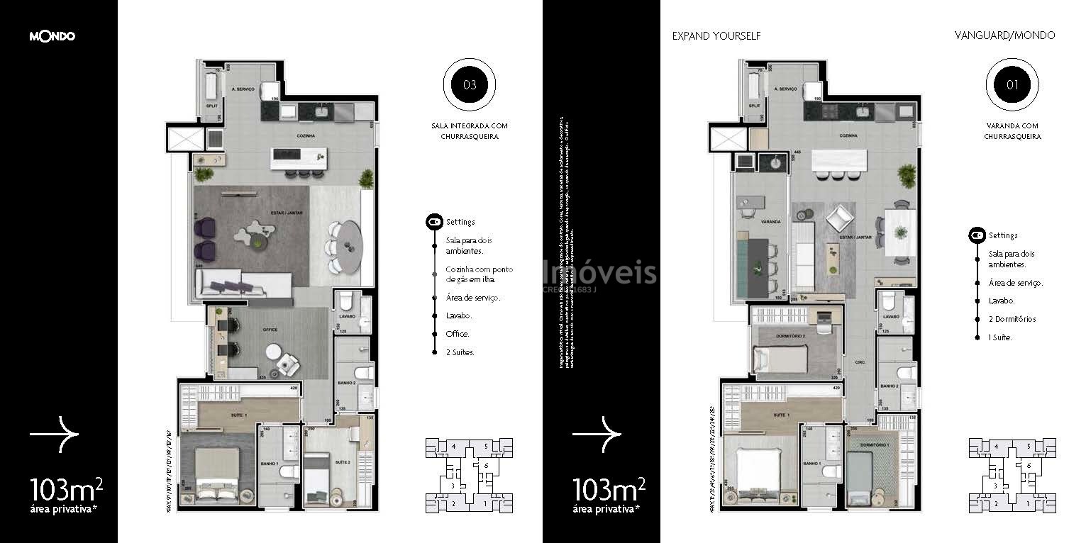 Apartamento à venda com 3 quartos, 103m² - Foto 29