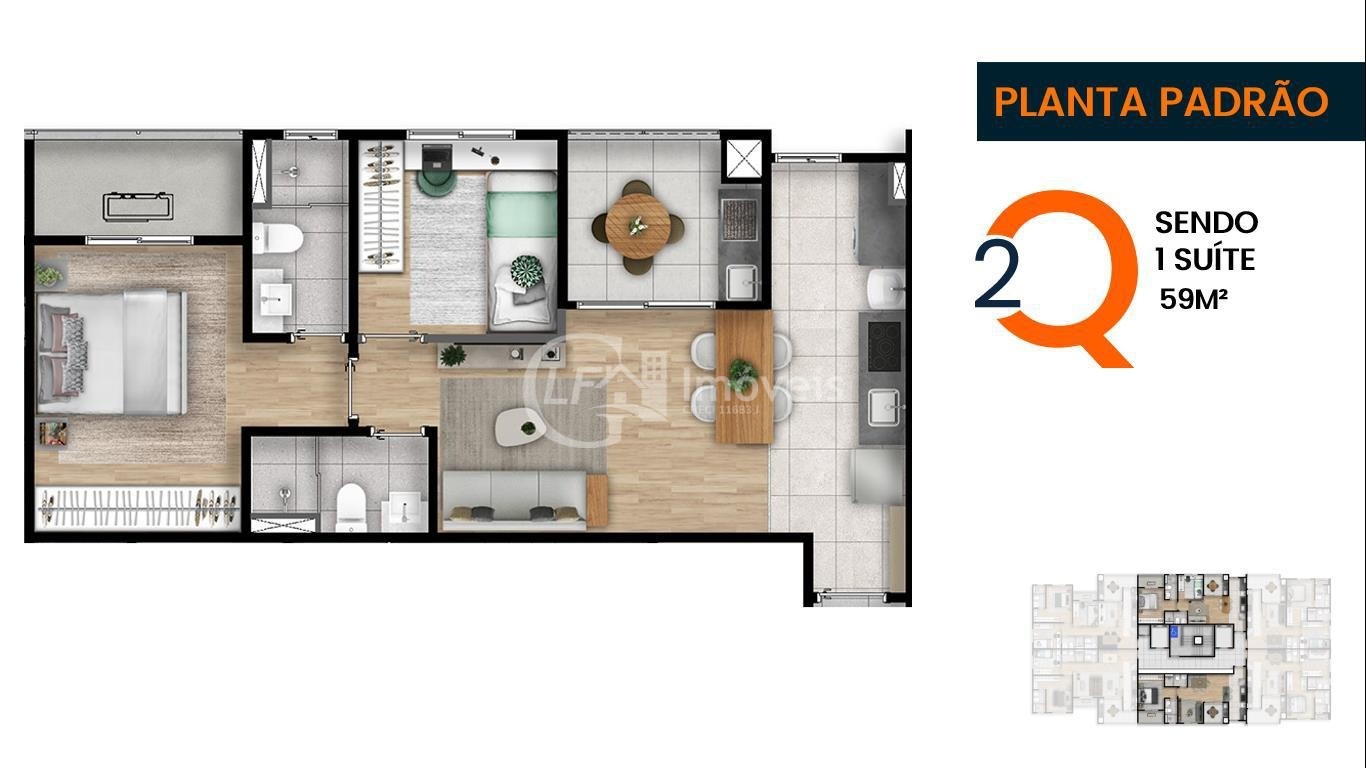 Apartamento à venda com 2 quartos, 66m² - Foto 23