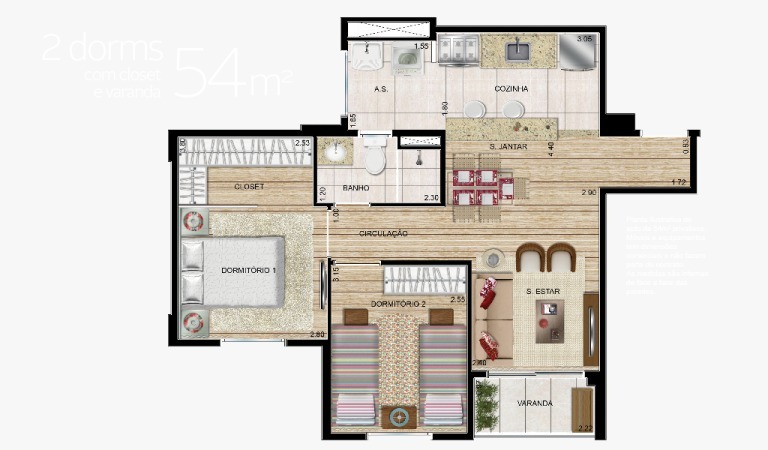 Apartamento à venda com 2 quartos, 66m² - Foto 9