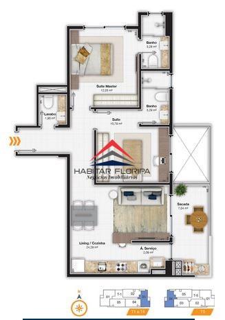 Apartamento à venda com 2 quartos, 75m² - Foto 23