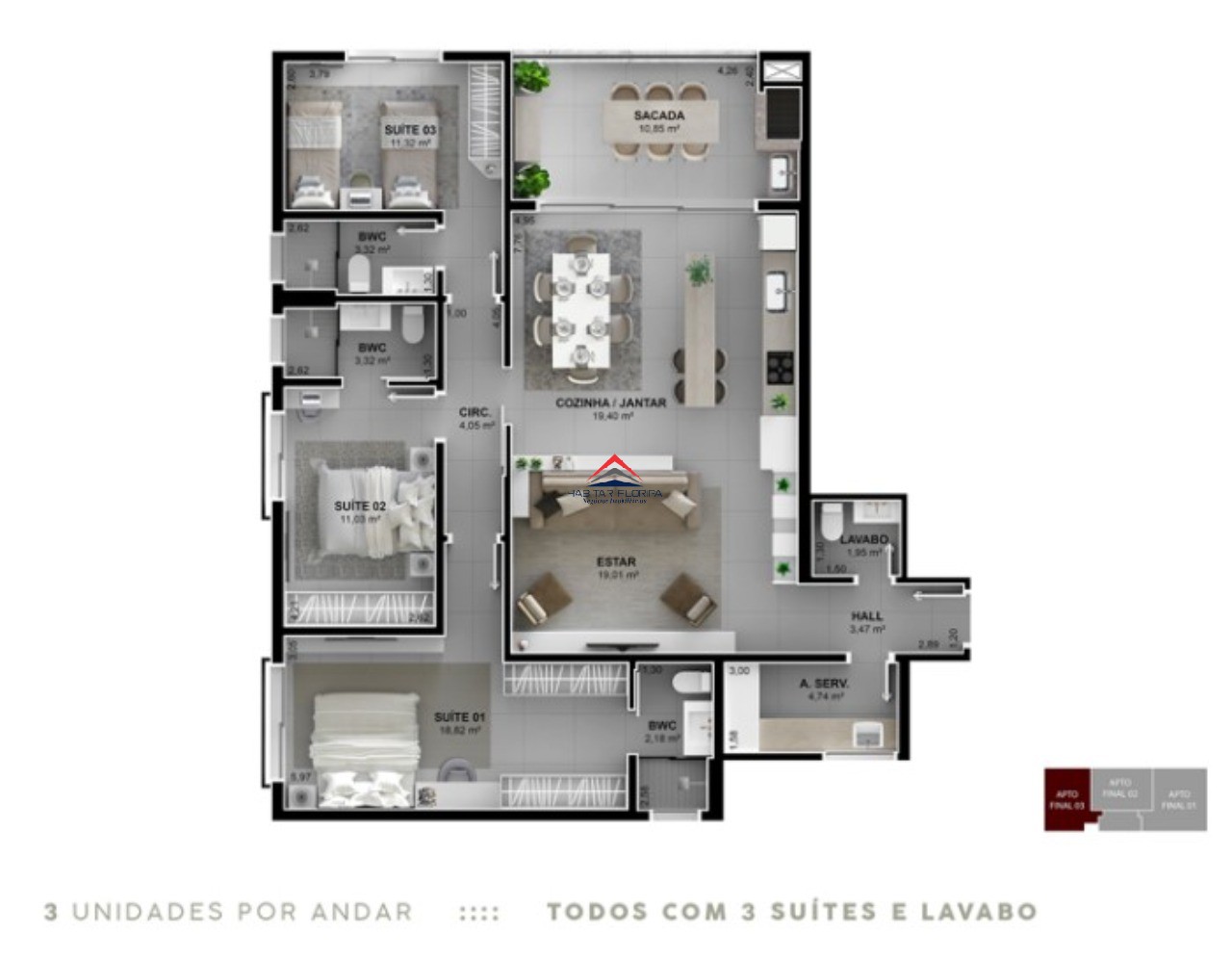 Apartamento à venda com 4 quartos, 162m² - Foto 20