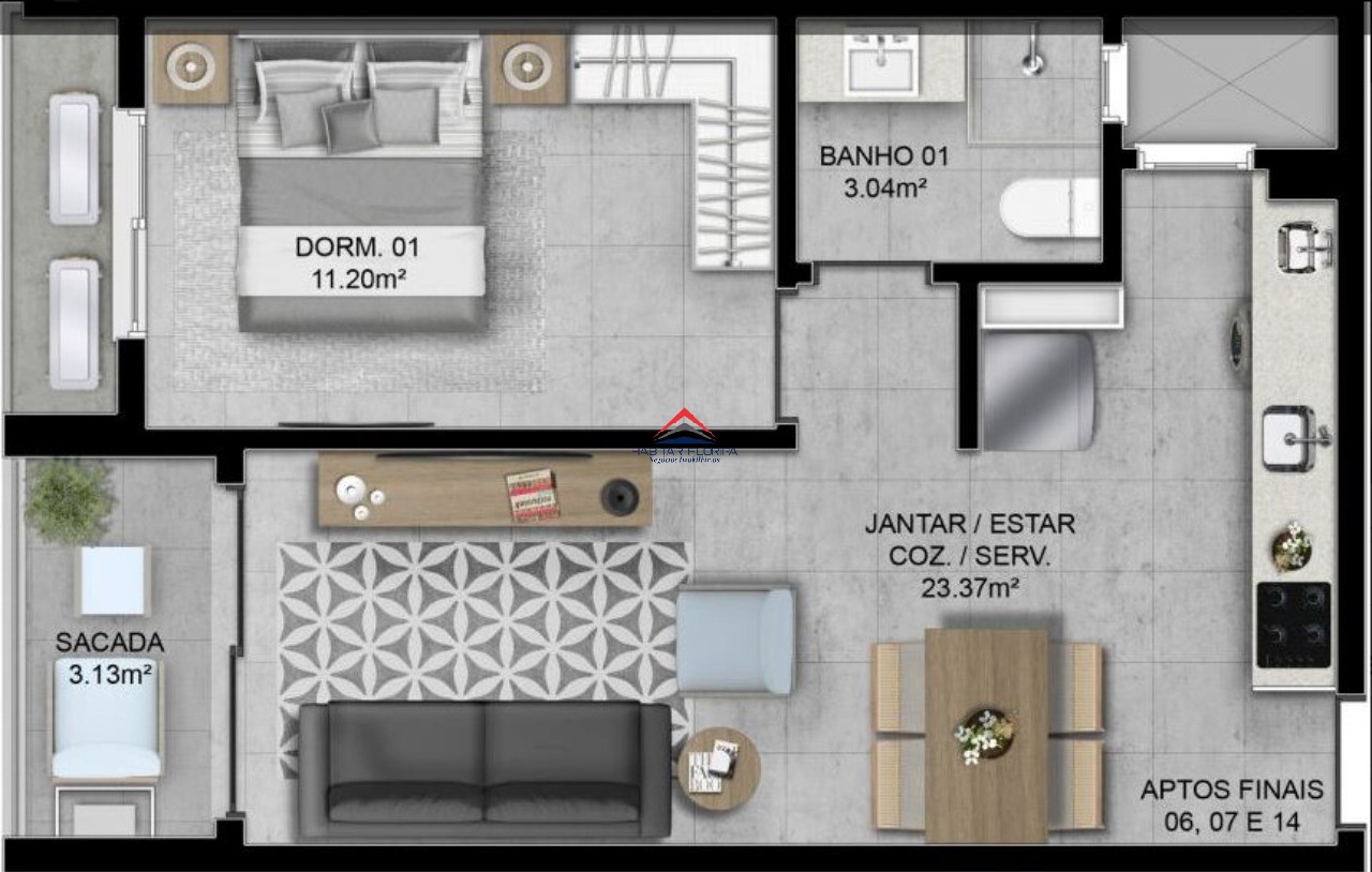 Apartamento à venda com 1 quarto, 47m² - Foto 28