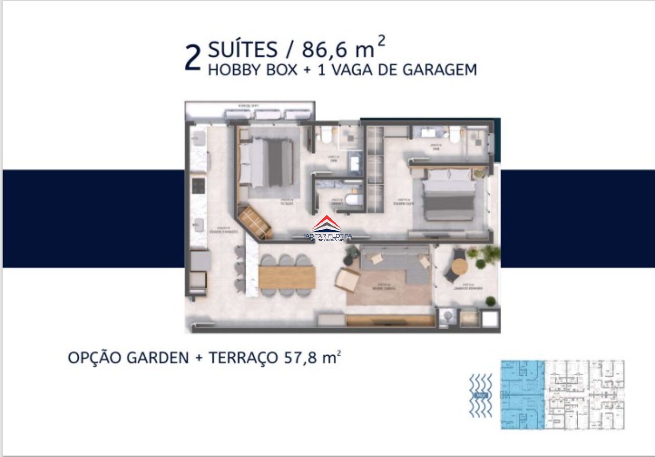 Apartamento à venda com 1 quarto, 40m² - Foto 21