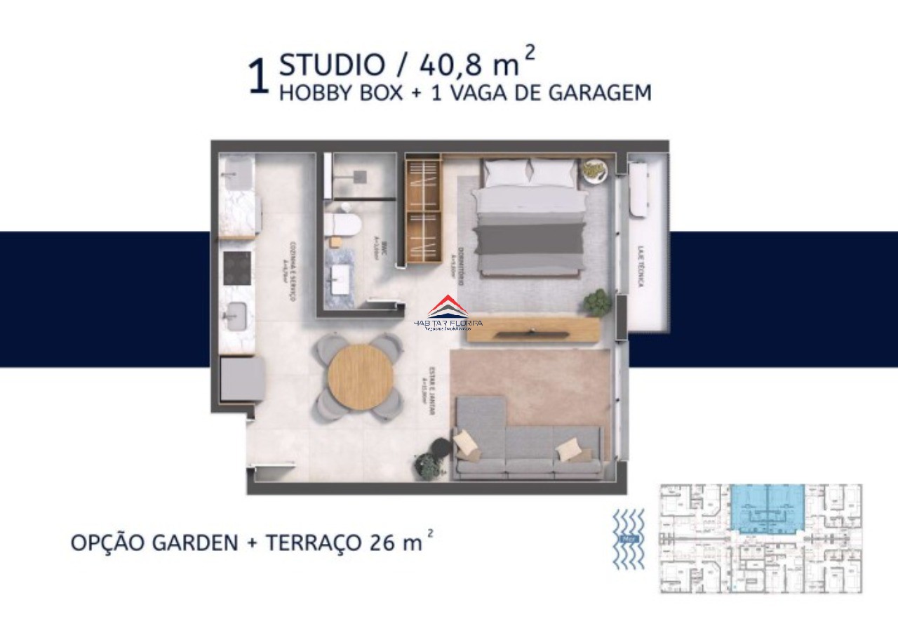 Apartamento à venda com 1 quarto, 40m² - Foto 27