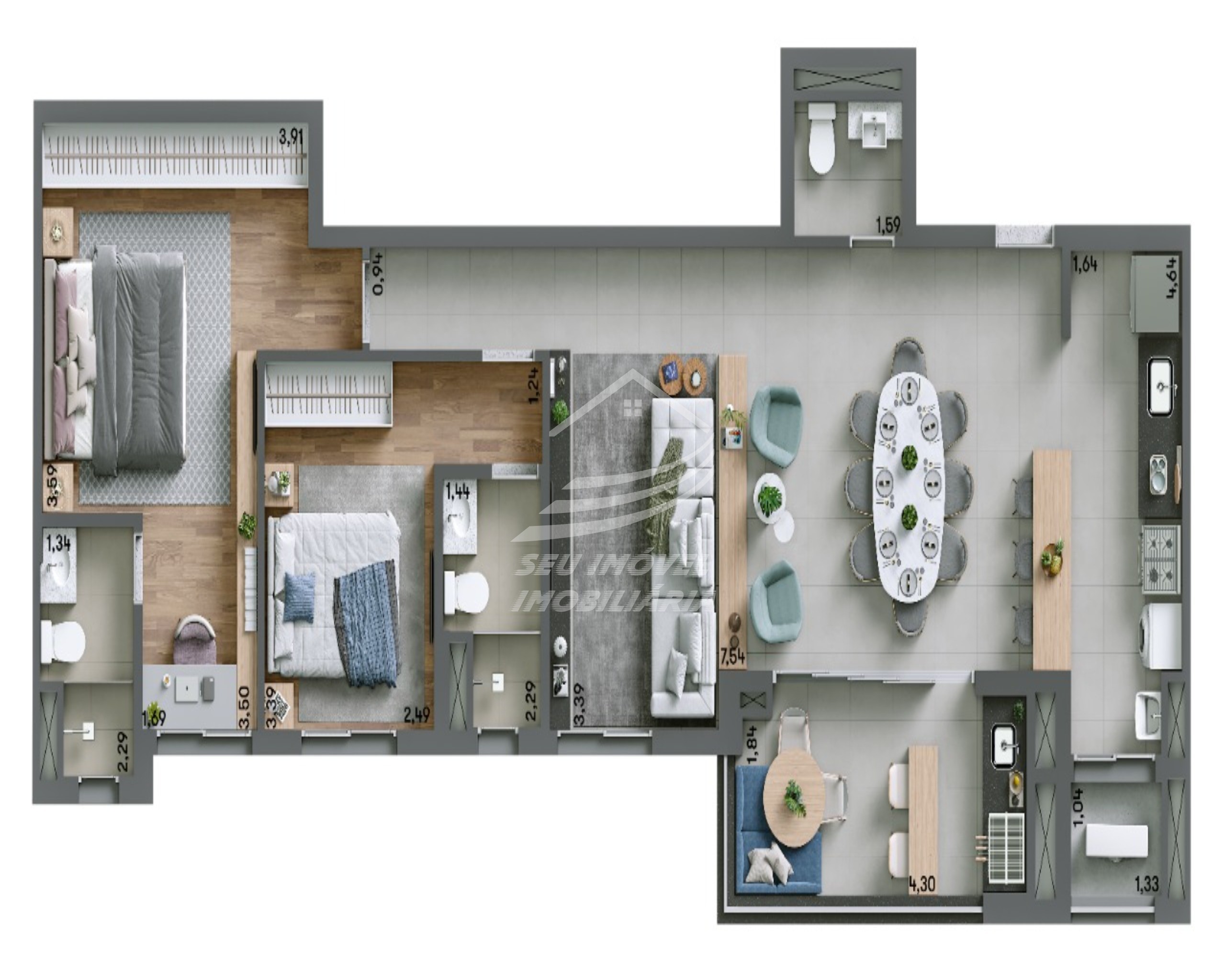 Apartamento, 3 quartos, 100 m² - Foto 27