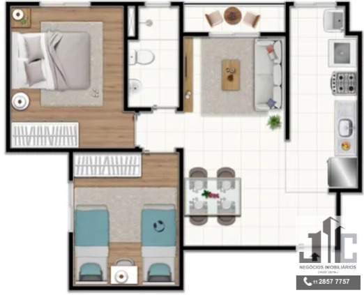 Apartamento à venda com 2 quartos, 47m² - Foto 5