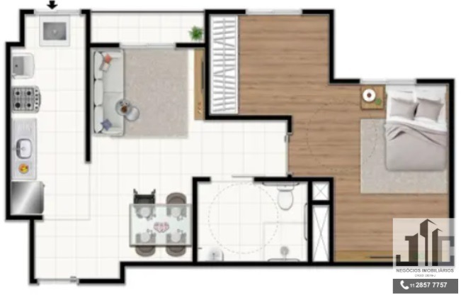 Apartamento à venda com 2 quartos, 47m² - Foto 6