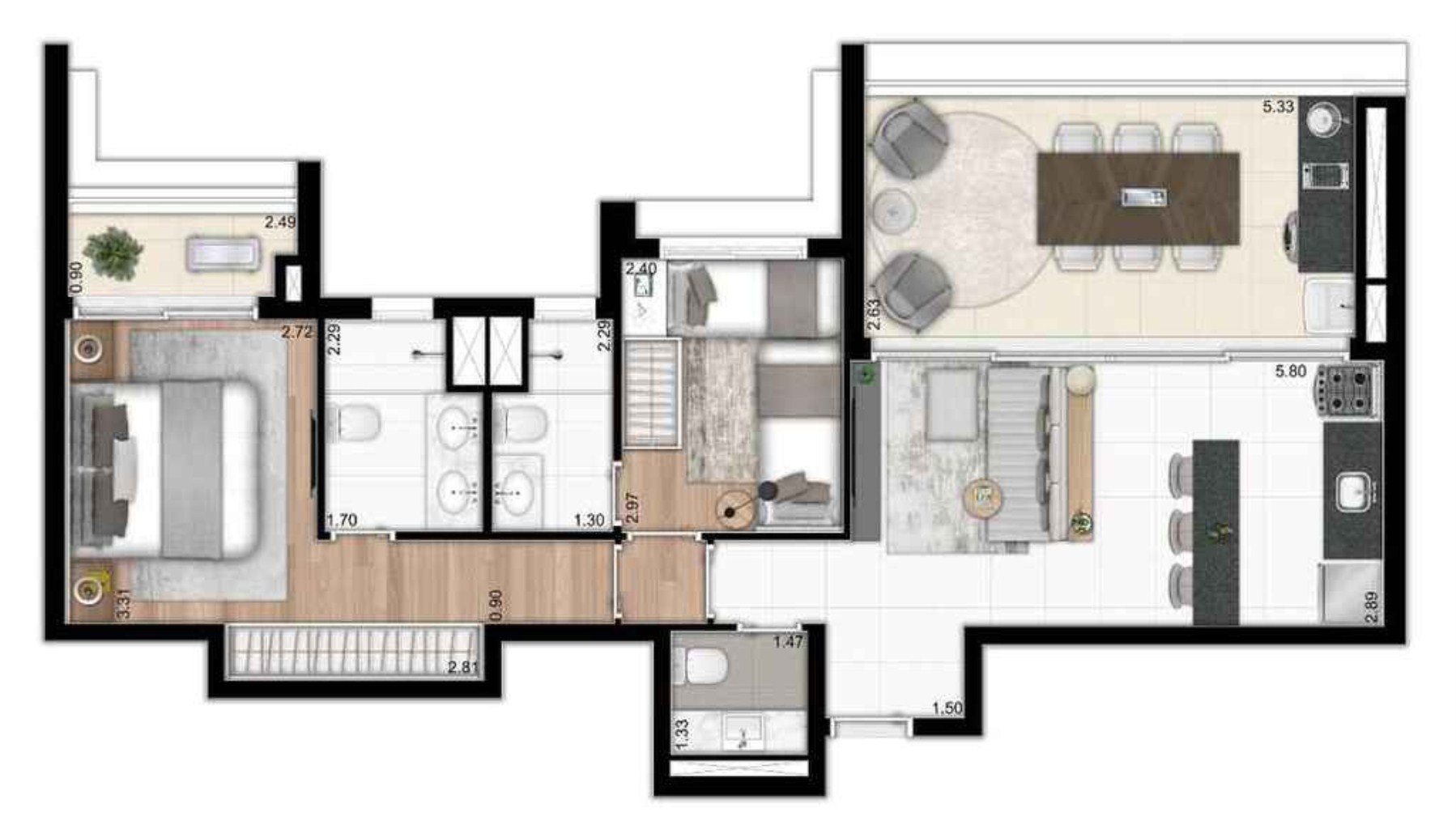 Apartamento à venda com 3 quartos, 120m² - Foto 22