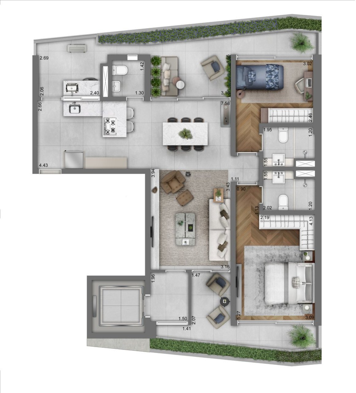 Apartamento à venda com 3 quartos, 143m² - Foto 26