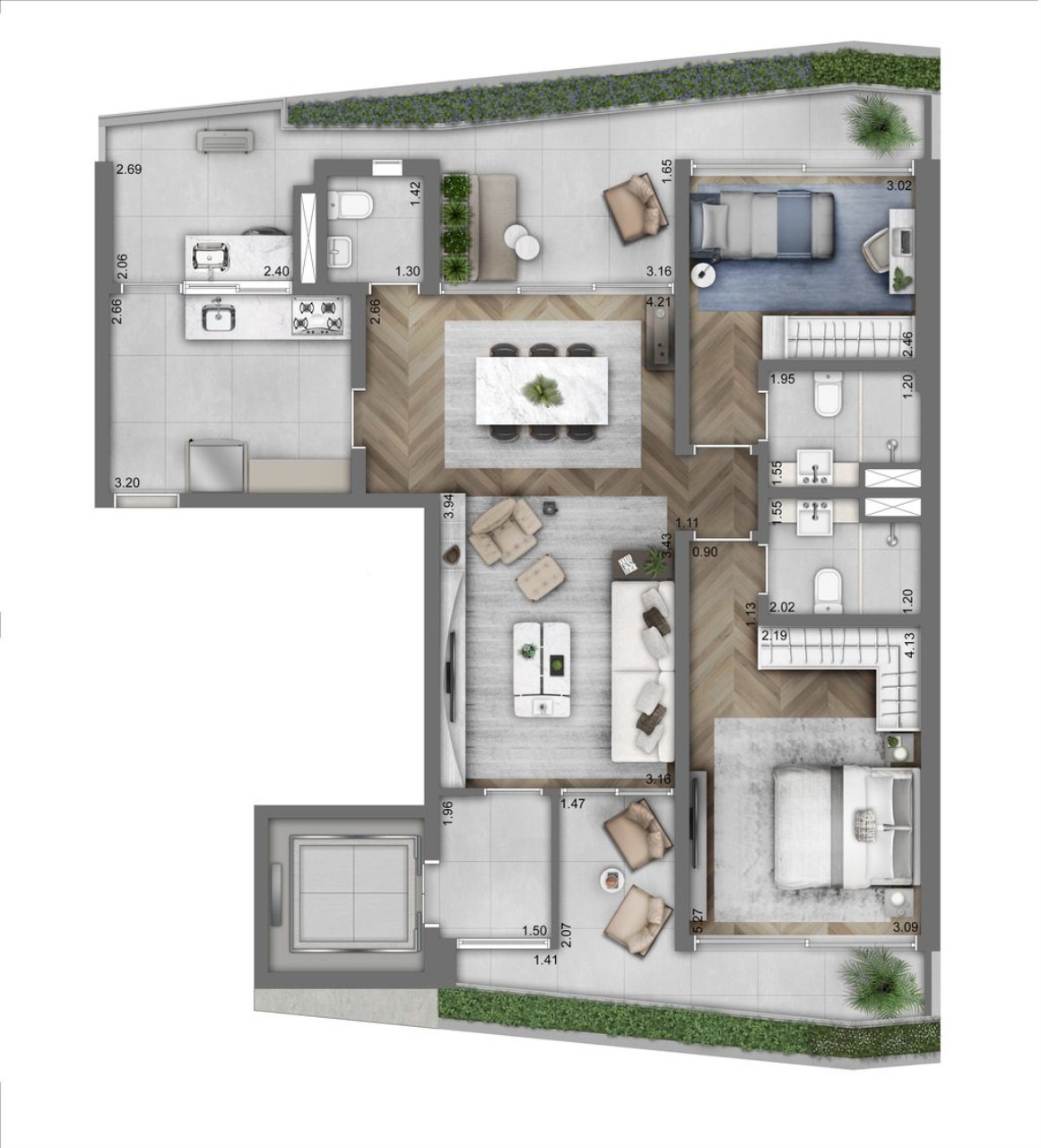 Apartamento à venda com 3 quartos, 143m² - Foto 27