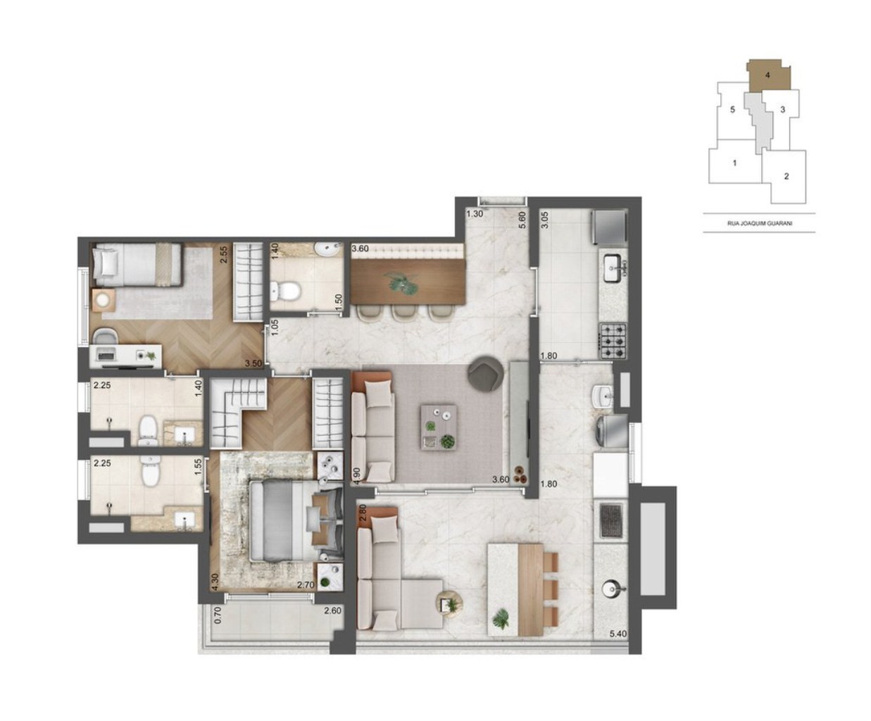 Apartamento à venda com 3 quartos, 136m² - Foto 16