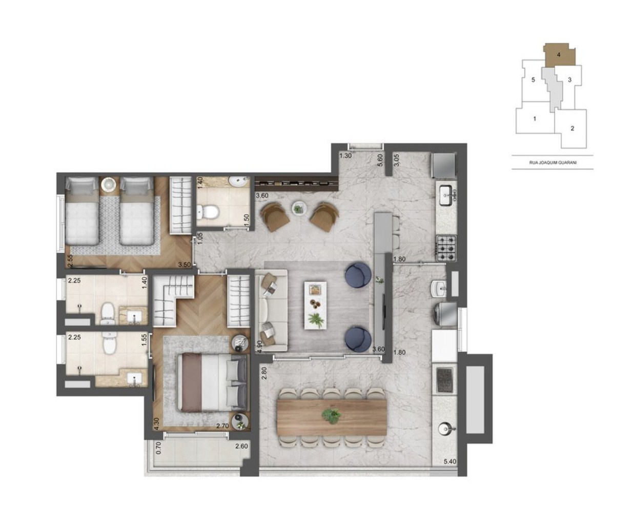 Apartamento à venda com 3 quartos, 136m² - Foto 17