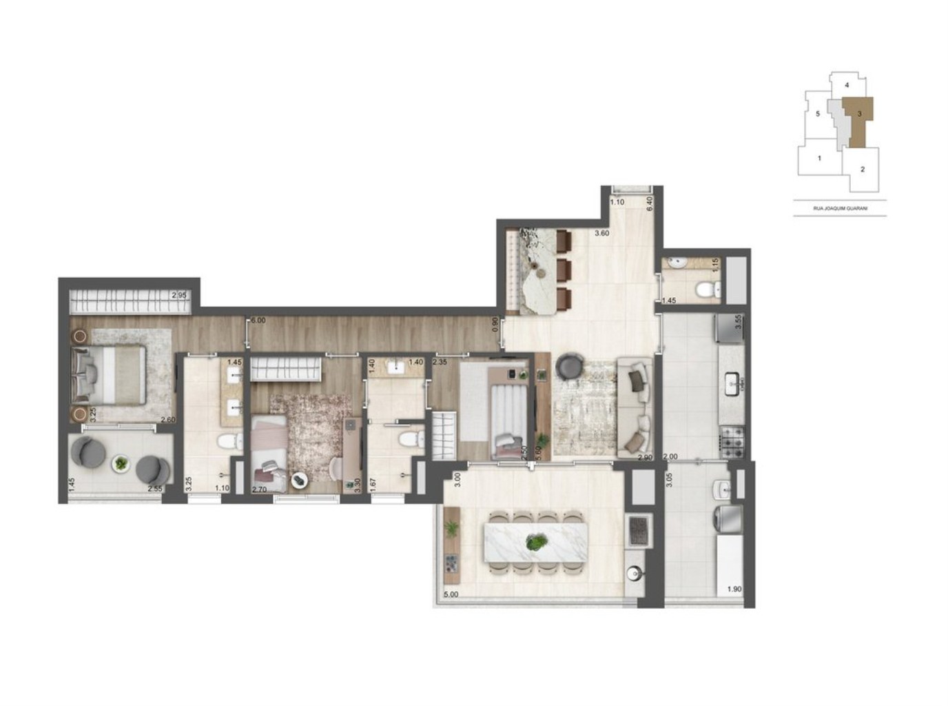 Apartamento à venda com 3 quartos, 136m² - Foto 19