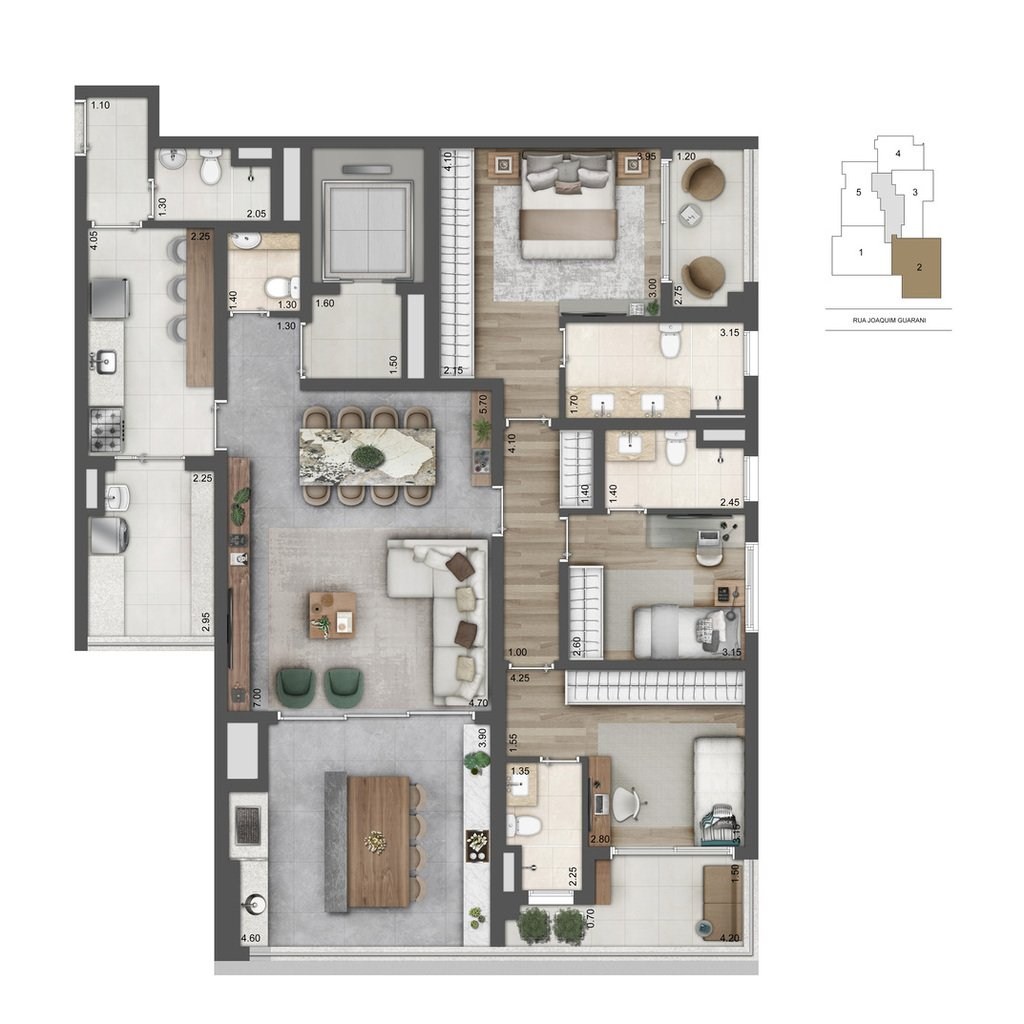 Apartamento à venda com 3 quartos, 136m² - Foto 22