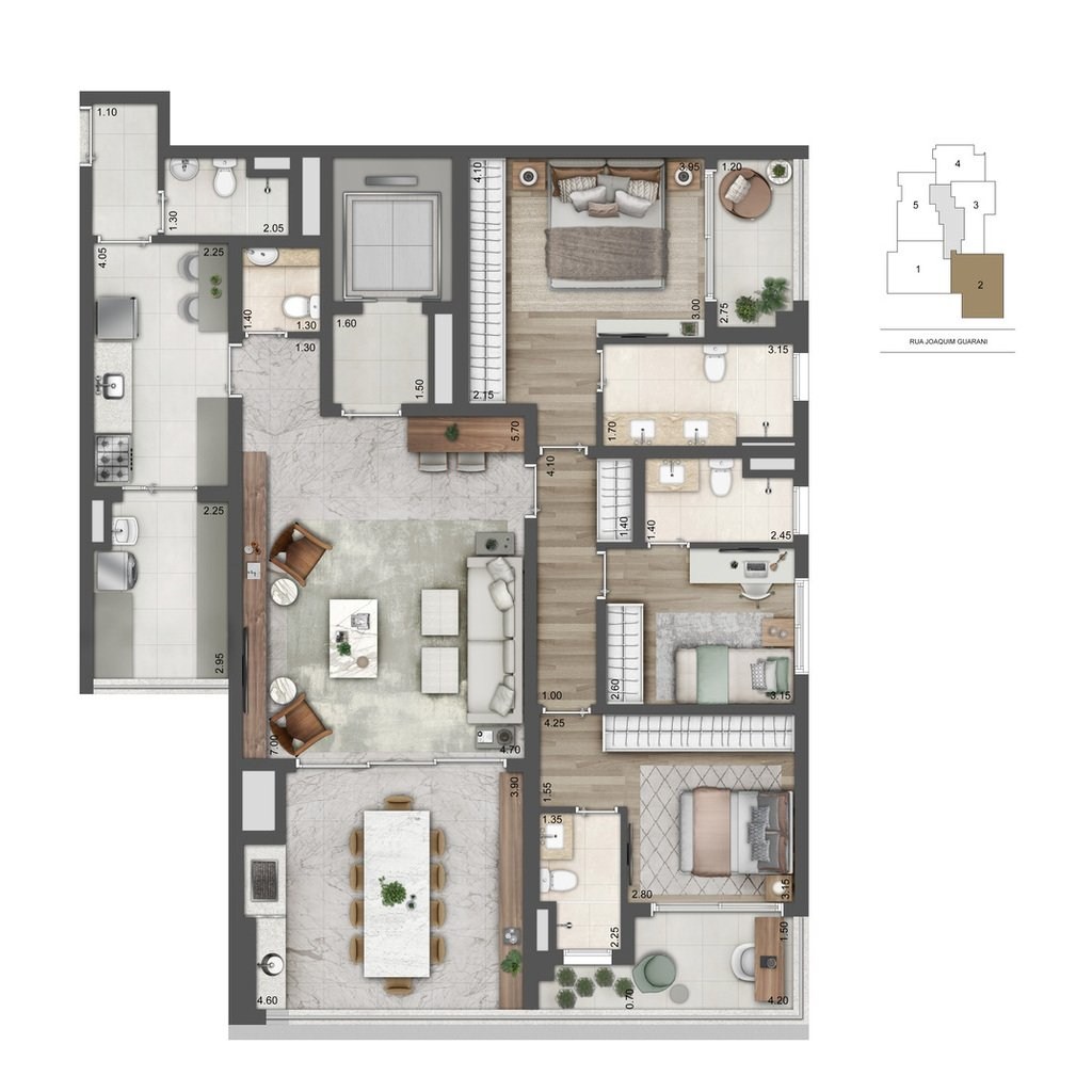 Apartamento à venda com 3 quartos, 136m² - Foto 24