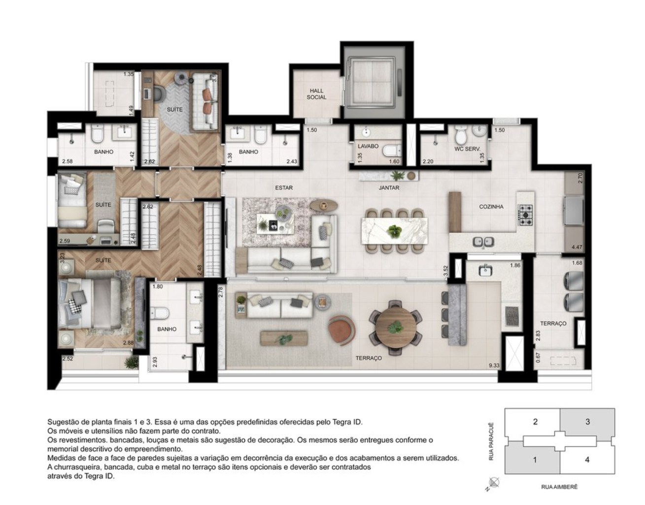 Apartamento à venda com 4 quartos, 157m² - Foto 28