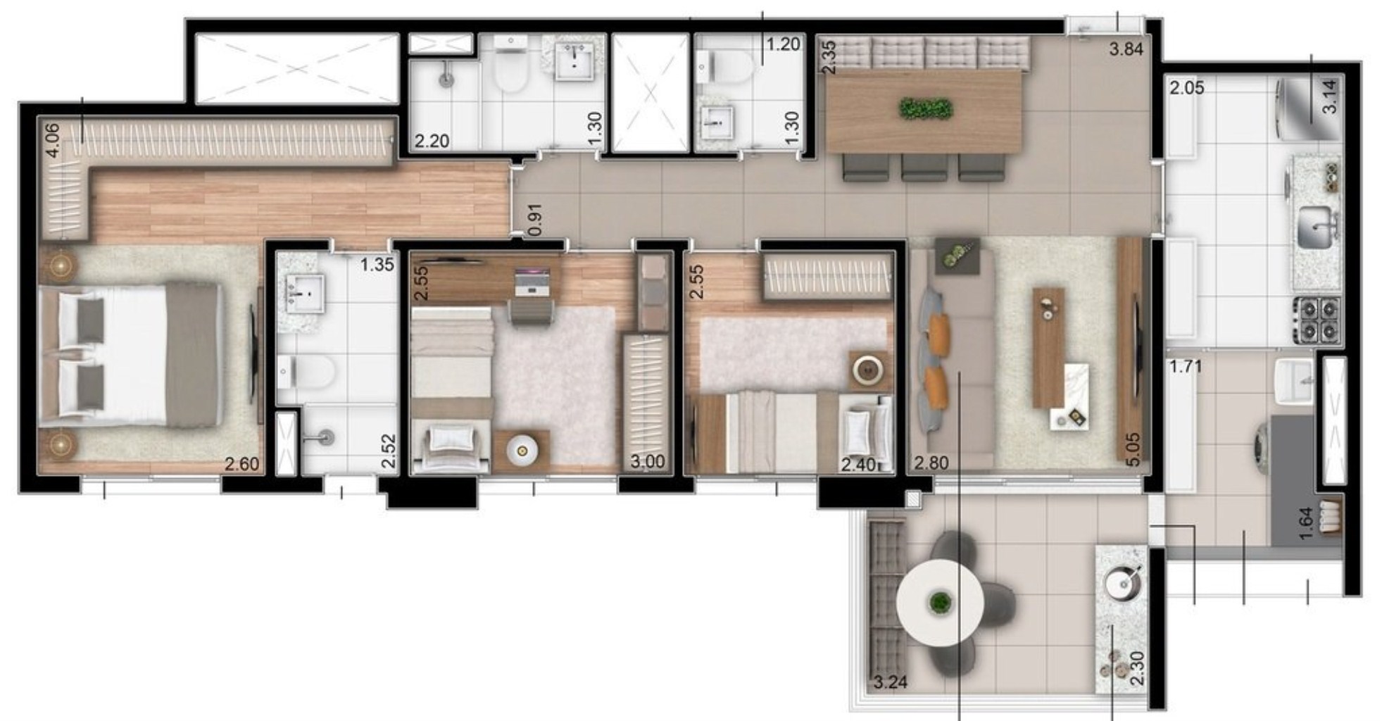 Apartamento à venda com 4 quartos, 115m² - Foto 18