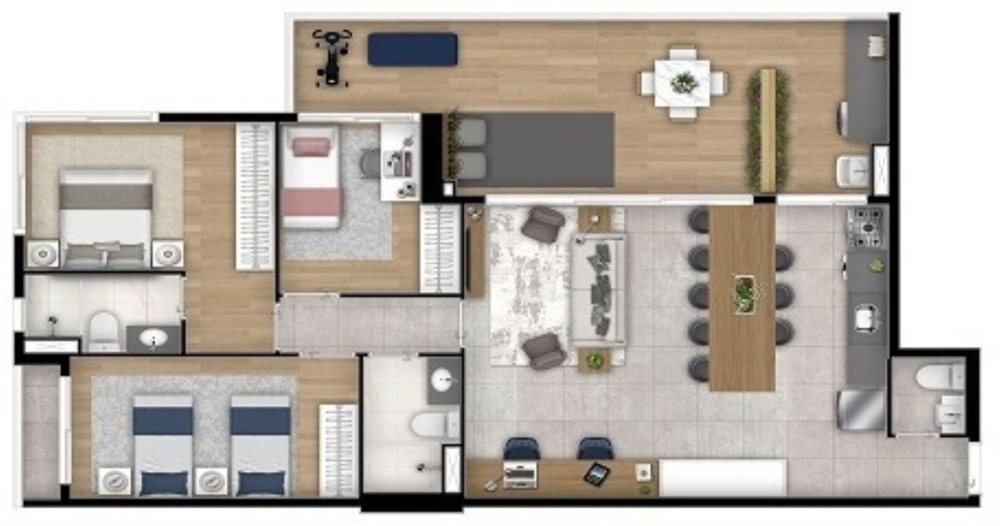 Apartamento à venda com 3 quartos, 123m² - Foto 11