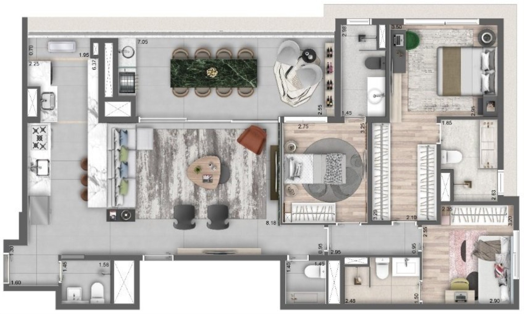 Apartamento à venda com 3 quartos, 113m² - Foto 23