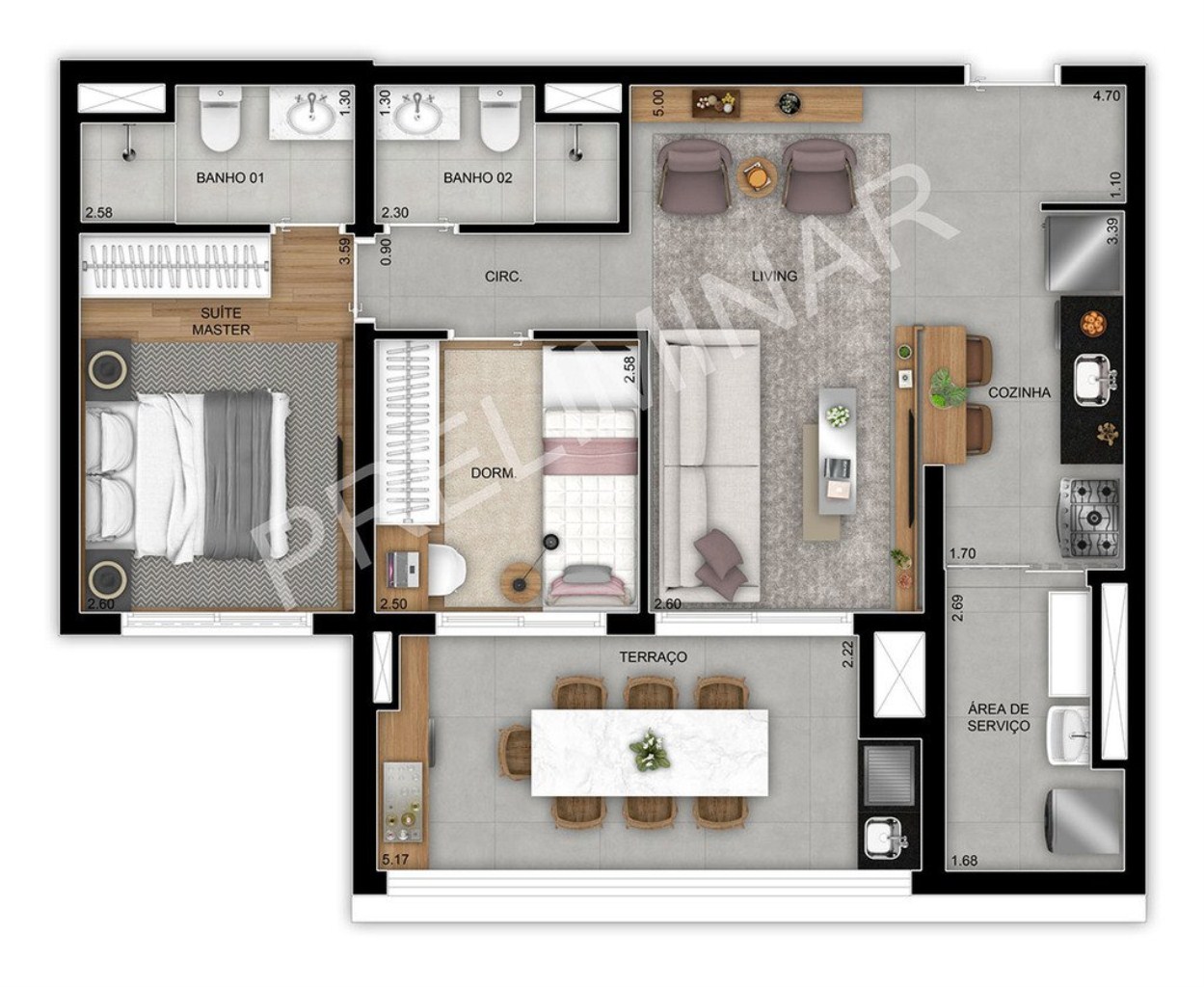 Apartamento à venda com 3 quartos, 95m² - Foto 13