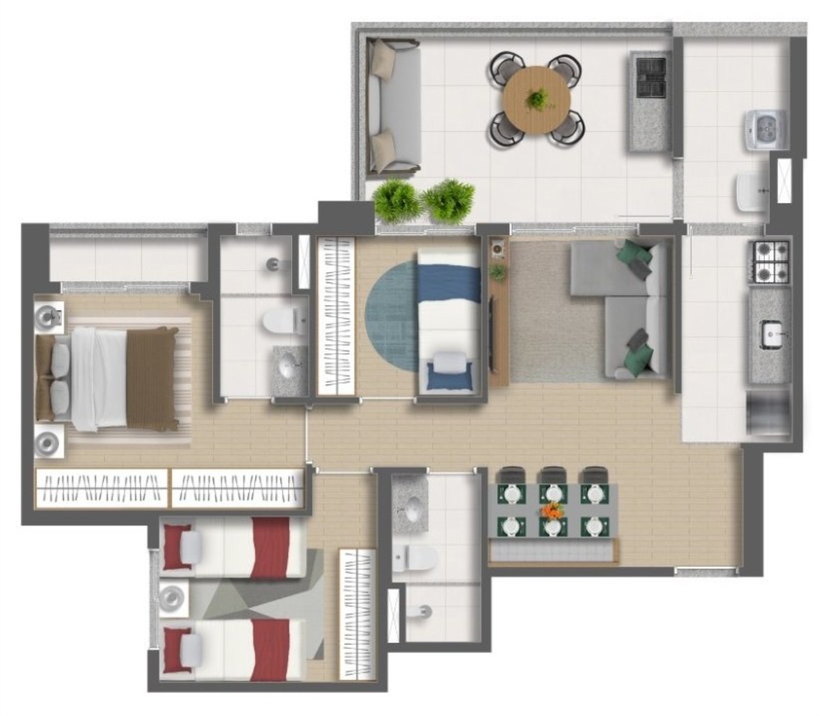 Apartamento à venda com 2 quartos, 57m² - Foto 18