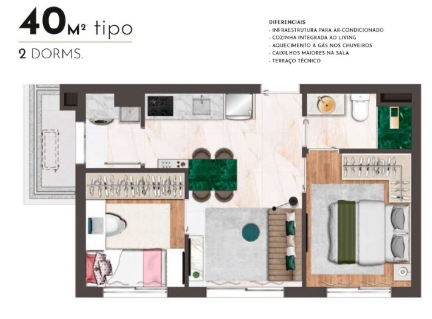 Apartamento à venda com 1 quarto, 27m² - Foto 18