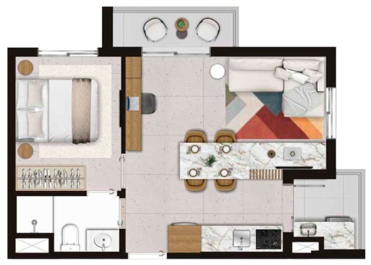 Apartamento à venda com 2 quartos, 40m² - Foto 30