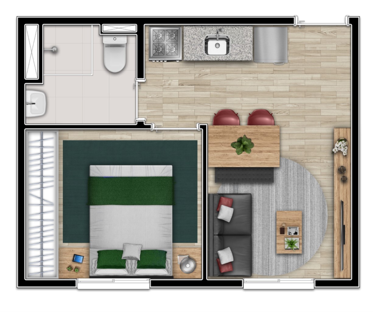 Apartamento à venda com 2 quartos, 32m² - Foto 18