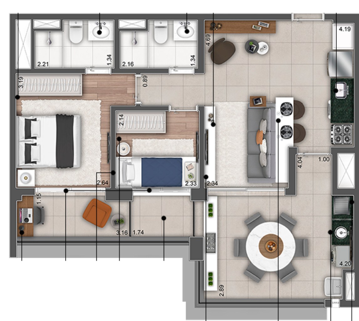 Apartamento à venda com 3 quartos, 123m² - Foto 29