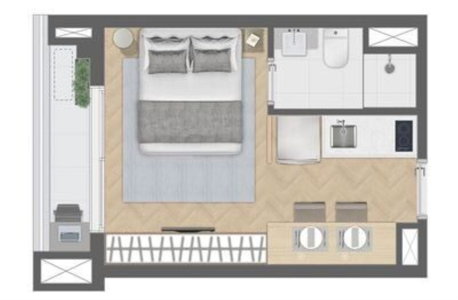 Apartamento à venda com 1 quarto, 21m² - Foto 25