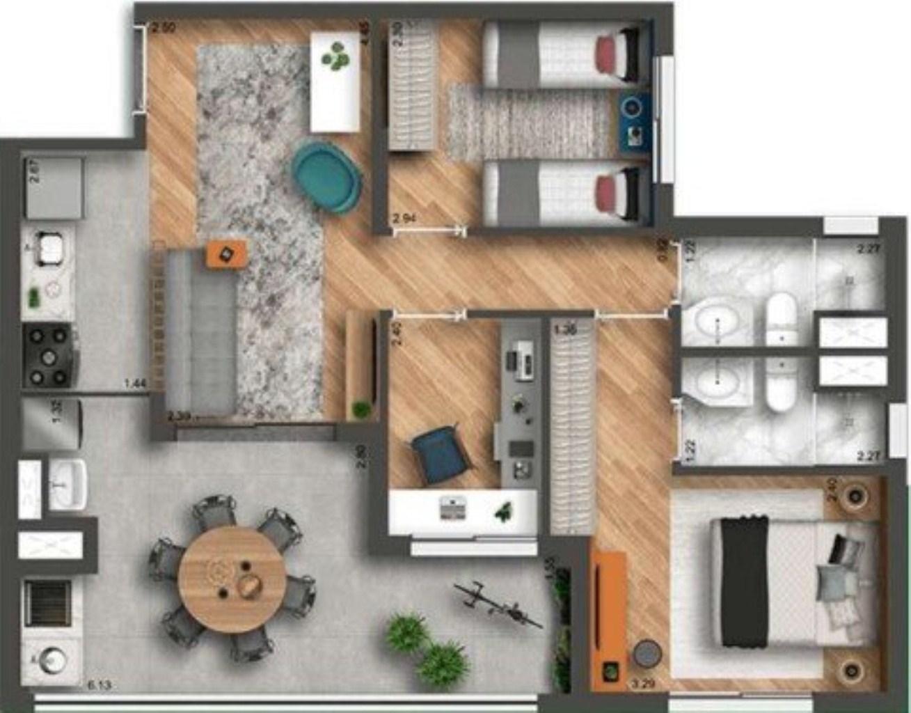 Apartamento à venda com 3 quartos, 69m² - Foto 22