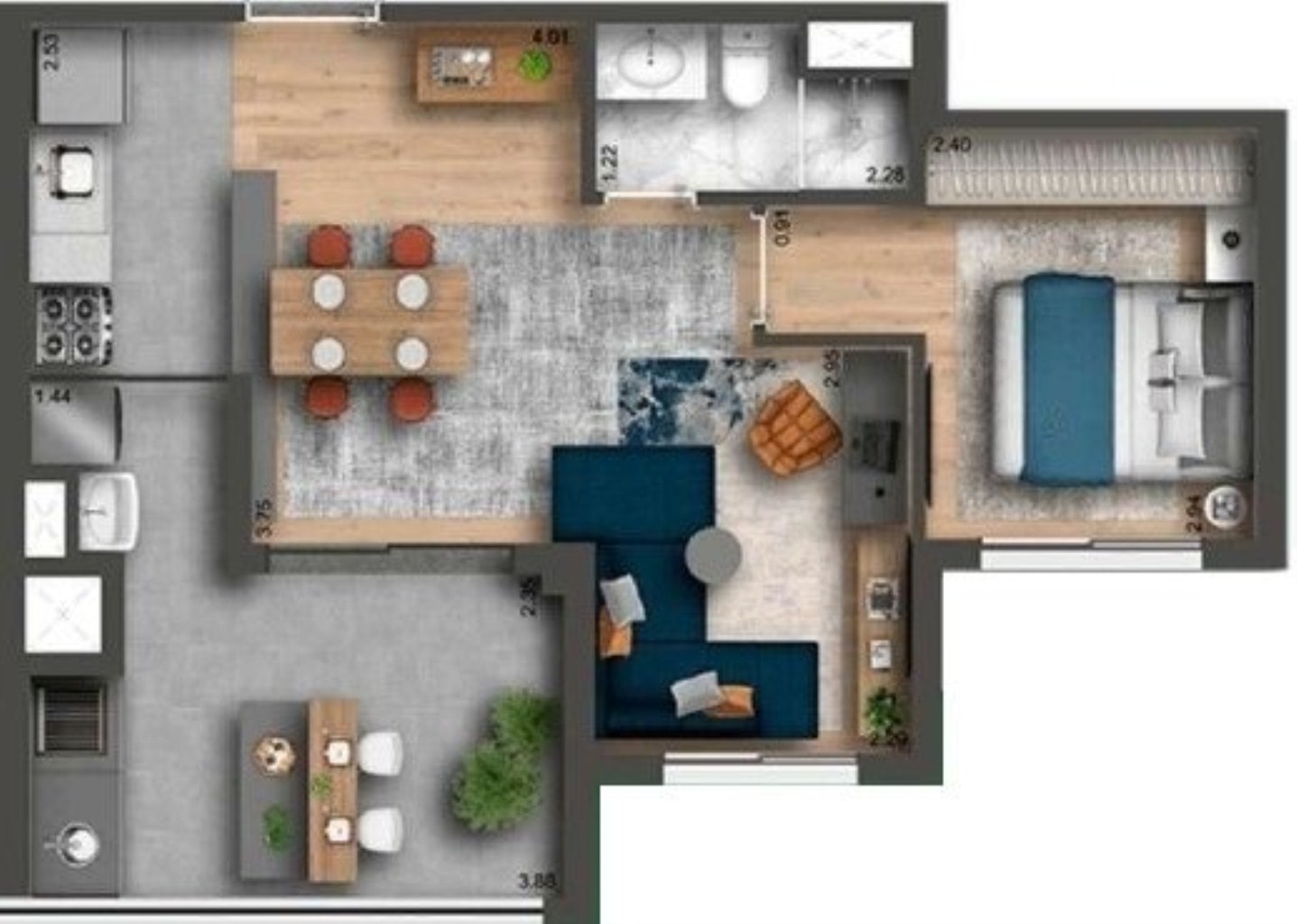 Apartamento à venda com 3 quartos, 69m² - Foto 18