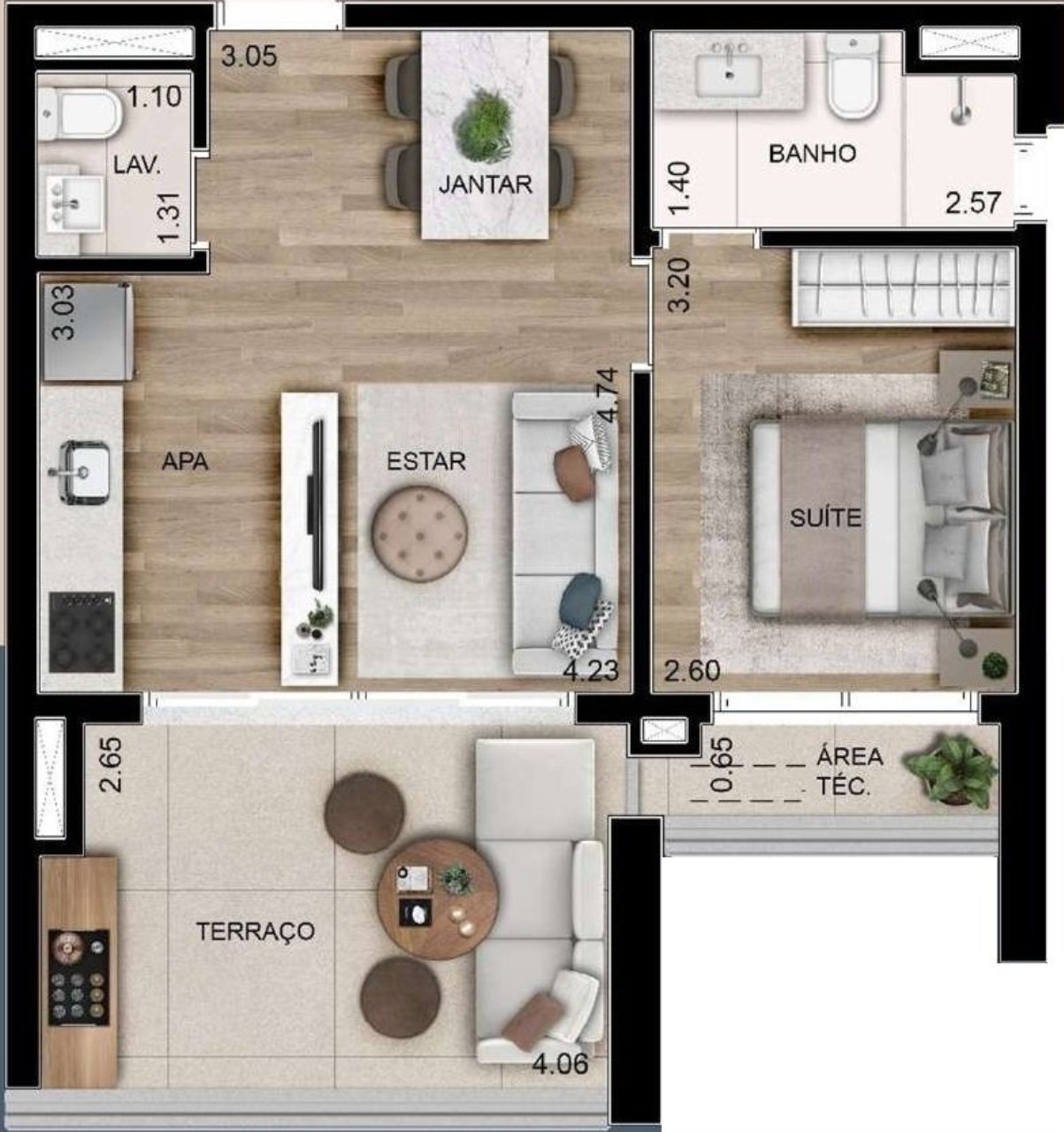 Apartamento à venda com 1 quarto, 31m² - Foto 22