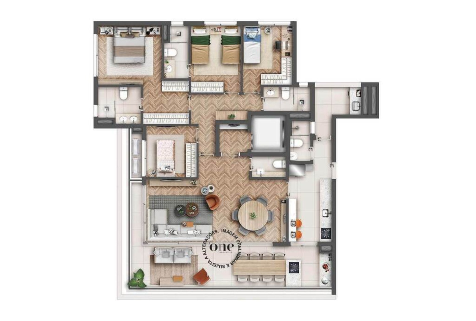 Apartamento à venda com 4 quartos, 166m² - Foto 14