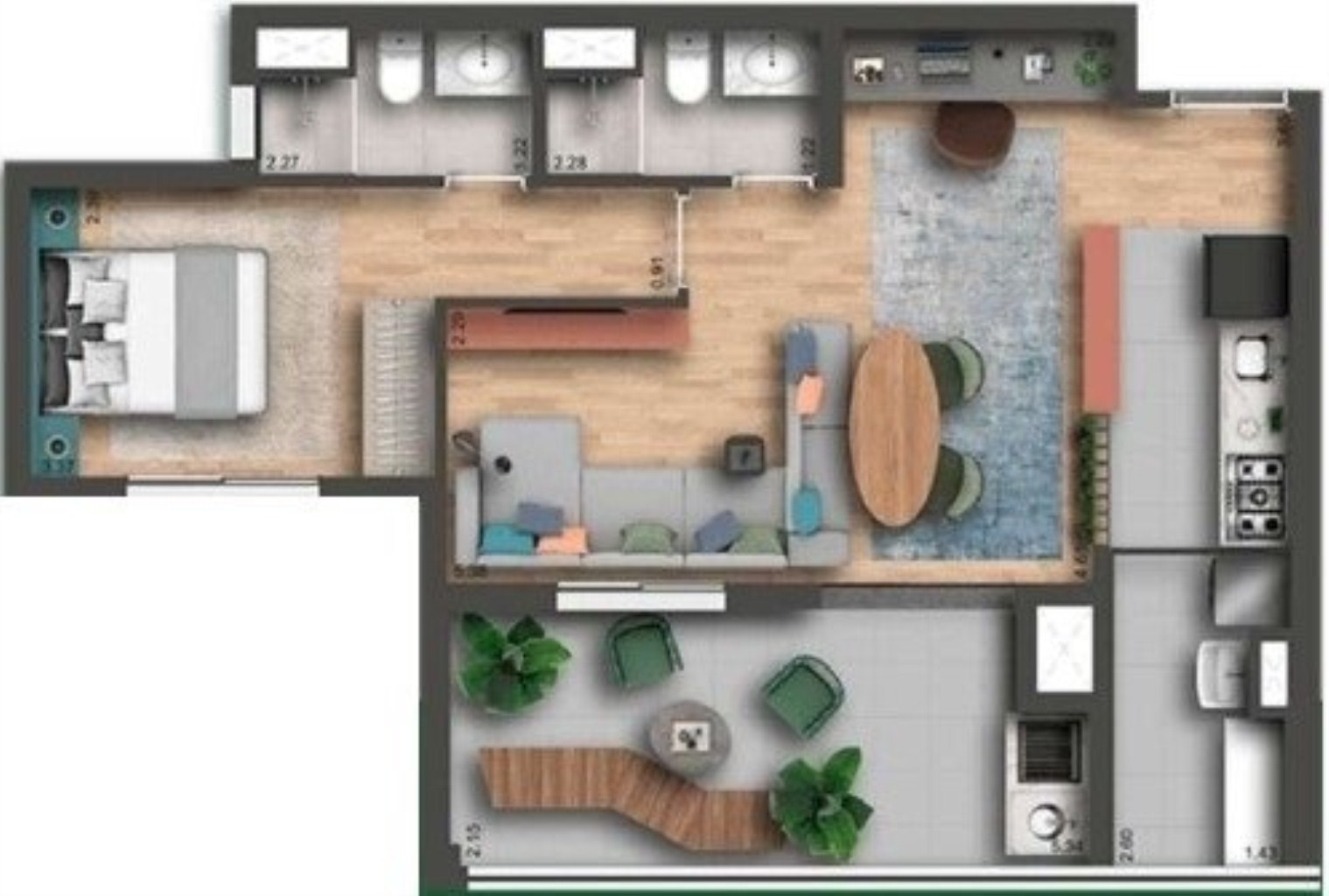 Apartamento à venda com 3 quartos, 69m² - Foto 20