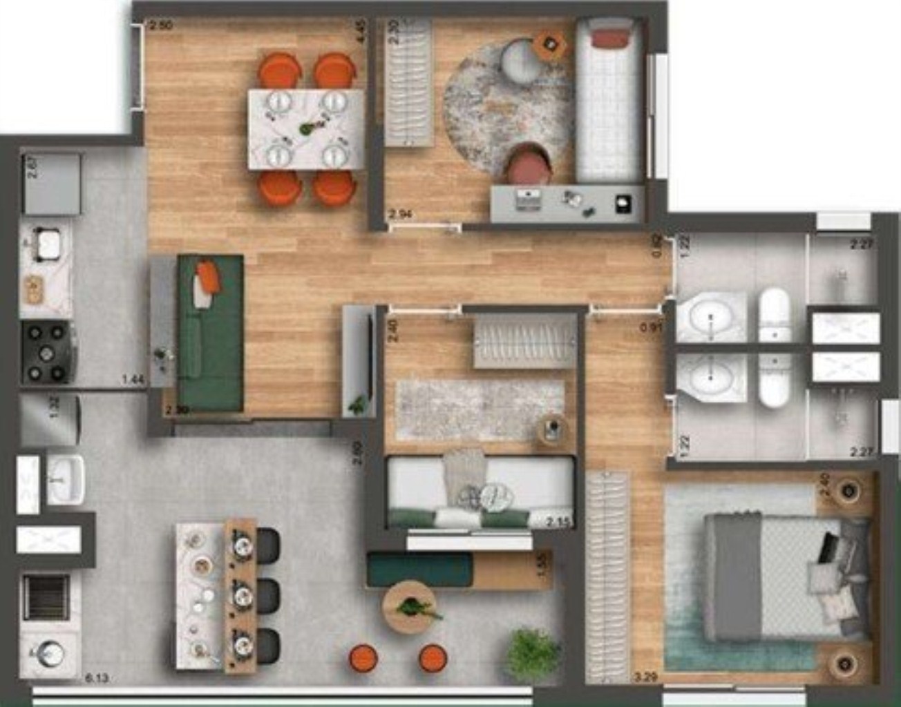 Apartamento à venda com 3 quartos, 69m² - Foto 21