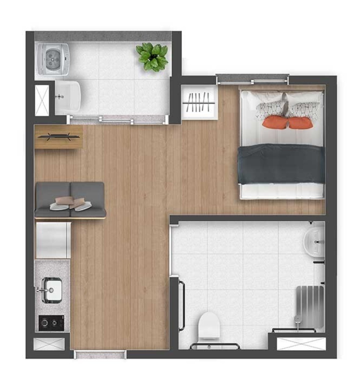 Apartamento à venda com 1 quarto, 29m² - Foto 16