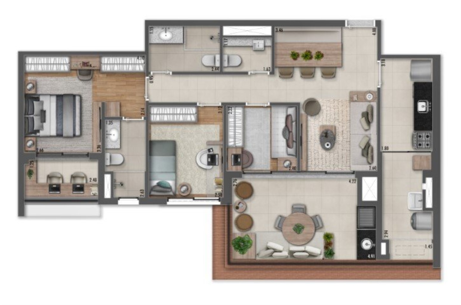 Apartamento à venda com 3 quartos, 113m² - Foto 21