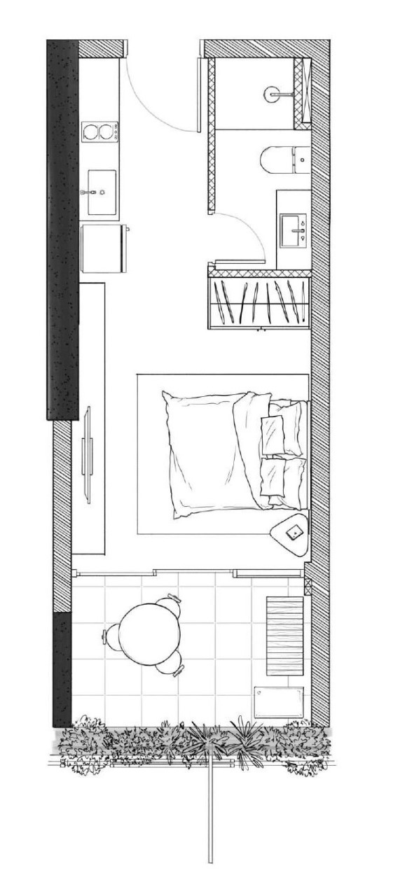 Apartamento à venda com 1 quarto, 25m² - Foto 3