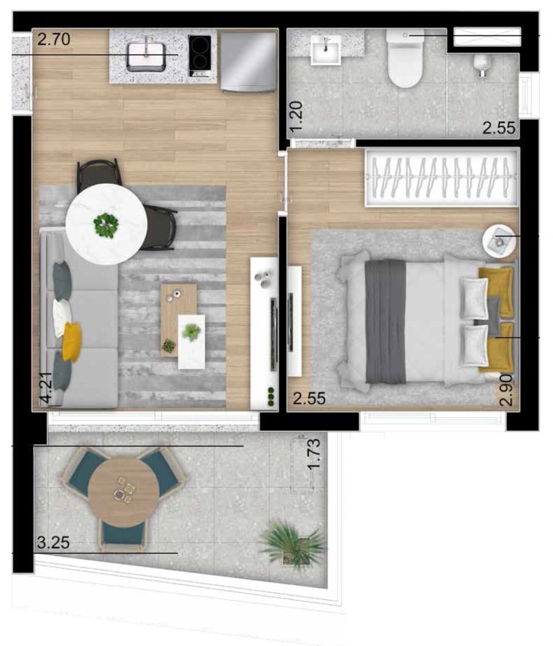 Apartamento à venda com 1 quarto, 32m² - Foto 19