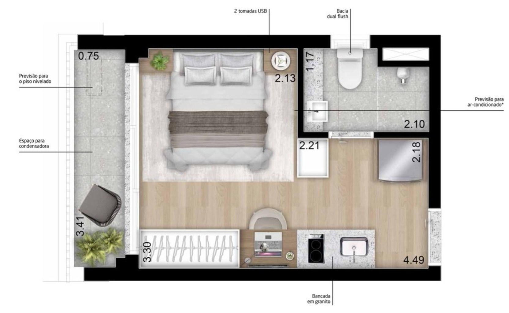 Apartamento à venda com 1 quarto, 82m² - Foto 19