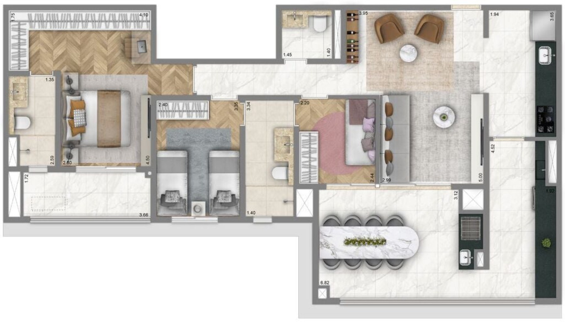 Apartamento à venda com 3 quartos, 110m² - Foto 20