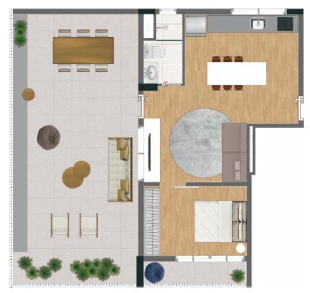 Apartamento à venda com 1 quarto, 58m² - Foto 23