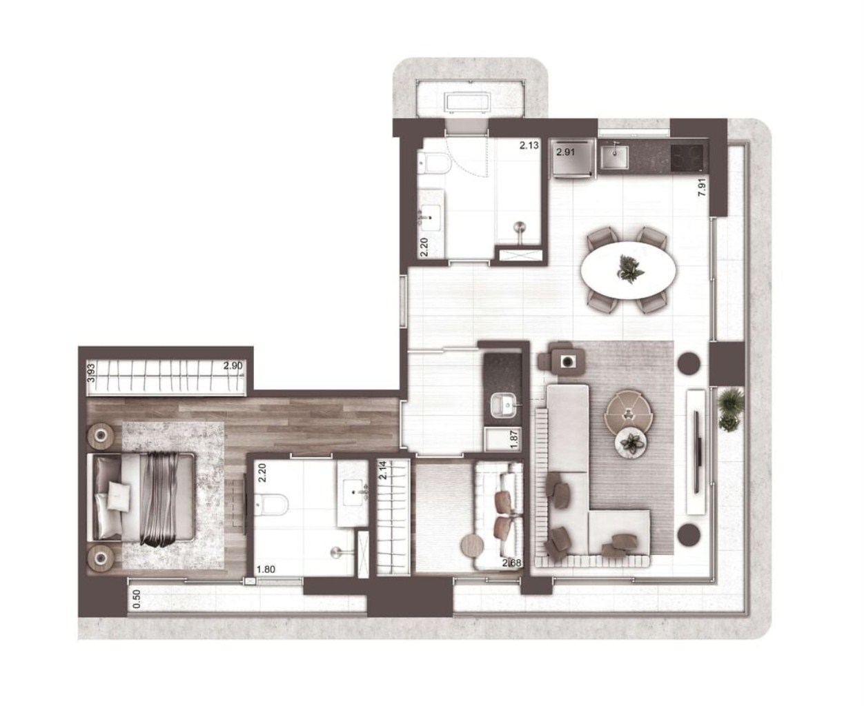 Apartamento à venda com 1 quarto, 36m² - Foto 22