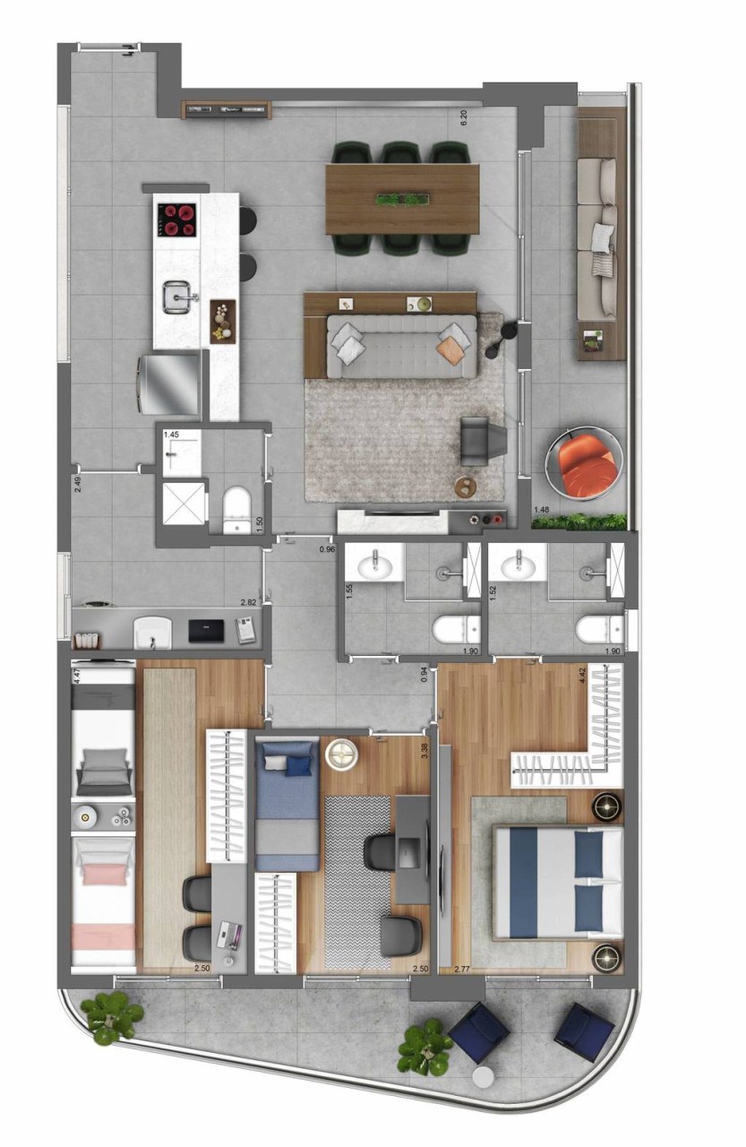 Apartamento à venda com 3 quartos, 117m² - Foto 26